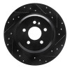 R1 00-05 Mercedes-Benz ML500 (USA/Canada) Rear Right Drilled & Slotted Black Brake Rotor