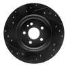 R1 00-05 Mercedes-Benz ML500 (USA/Canada) Rear Right Drilled & Slotted Black Brake Rotor