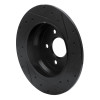 R1 03-16 Mercedes-Benz E280 (Canada) Rear Left Drilled & Slotted Black Brake Rotor