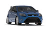 Rally Armor 09-11 Ford Focus MK2 RS Black UR Mud Flap White Logo