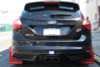 No Longer Available - Rally Armor 12-19 Ford Focus ST / 16-19 RS Black UR Mud Flap w/Tangerine Scream Logo