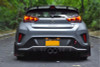 Rally Armor 19-21 Hyundai Veloster Turbo/2.0/R-Spec Black UR Mud Flap w/White Logo