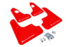 Rally Armor 08-17 Mitsubishi EVO X Red UR Mud Flap w/ White Logo