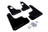 No Longer Available - Rally Armor 08-17 Mitsubishi EVO X Black UR Mud Flap w/ Silver Logo