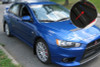 No Longer Available - Rally Armor 08-17 Mitsubishi EVO X Black UR Mud Flap w/ Blue Logo