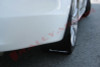 Rally Armor 07-17 Mitsubishi Lancer Black UR Mud Flap w/ White Logo
