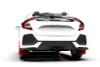 Rally Armor 17-21 Honda Civic Sport/Sport Touring Red UR Mud Flap w/White Logo
