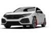 Rally Armor 17-21 Honda Civic Sport/Sport Touring Red UR Mud Flap w/White Logo