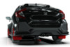 Rally Armor 17-21 Honda Civic Sport/Sport Touring Red UR Mud Flap w/Black Logo