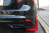 Rally Armor 12-19 Ford Focus ST / 16-19 RS Nitrous Blue UR Mud Flap w/White Logo