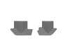 WeatherTech 03-06 Cadillac Escalade ESV Rear Rubber Mats - Grey