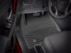 WeatherTech 2019+ Chevrolet Silverado 1500 Crew Cab Front Rubber Mats - Black