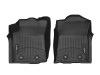 WeatherTech 2018+ Toyota Tacoma Front FloorLiner - Black (Manual Trans - Double/Access Cab)