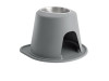 WeatherTech Pet Feeding System Single High 64oz 10in. Stainless Bowl - Dark Grey
