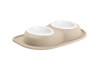 WeatherTech Pet Feeding System Double Low 32oz 3in. Poly Bowl - Tan