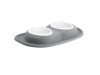 WeatherTech Pet Feeding System Double Low 16oz 2in. Poly Bowl - Dark Grey