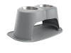 WeatherTech Pet Feeding System Double High 96oz 14in. Stainless Bowl - Dark Grey