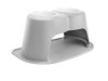 WeatherTech Pet Feeding System Double High 96oz 14in. Poly Bowl - Light Grey