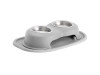 WeatherTech Pet Feeding System Double High 8oz 3in. Stainless Bowl - Light Grey