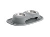 WeatherTech Pet Feeding System Double High 8oz 3in. Stainless Bowl - Dark Grey