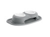 WeatherTech Pet Feeding System Double High 8oz 3in. Poly Bowl - Dark Grey