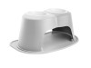 WeatherTech Pet Feeding System Double High 64oz 12in. Poly Bowl - Light Grey