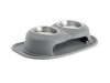 WeatherTech Pet Feeding System Double High 16oz 4in. Stainless Bowl - Dark Grey