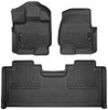 Husky Liners 15-19 F-150 SuperCab Weatherbeater Black Front & 2nd Seat Floor Liners