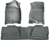 Husky Liners 07-12 Chevy Silverado/GMC Sierra Crew Cab WeatherBeater Combo Gray Floor Liners