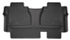 Husky Liners 14-15 Toyota Tundra Double Cab Pickup Weatherbeater Black 2nd Seat Floor Liners