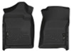 Husky Liners 07-12 Chevrolet Silverado/GMC Sierra Regular Cab WeatherBeater Black Floor Liners