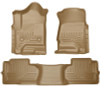 Husky Liners 14 Chevrolet Silverado/GMC Sierra Dbl Cab WeatherBeater Tan Front&2nd Seat Floor Liners