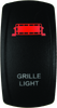 DragonFire Racing Lighted Switch Grill Light On/Off Red