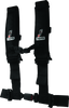 DragonFire Racing Harness H-Style- 4-Point- EZ-Adjust- 3in Buckle- Black