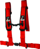 DragonFire Racing Harness- H-Style- 4-point- EZ-Adjust- 3in Buckle- Red
