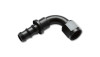 Vibrant -8AN Push-On 90 Degree Hose End Fitting - Aluminum