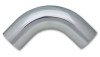 Vibrant 3-inch O.D. Universal Aluminum Tubing with 90-Degree Bend - Polished Finish