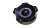 Vibrant 2-inch OD Aluminum Weld Bung with Anodized Black Threaded Cap - Part Number 11291