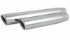 Vibrant 3-inch Round Stainless Steel Truck/SUV Exhaust Tip - Single Wall Angle Cut Rolled Edge, 11-inch Length