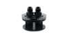 Vibrant 2-Port Aluminum Catch Can Lid Assembly - Black Anodized, Gen3 Thread-on Design