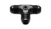 Vibrant Performance -8AN to -8AN Male Tee Adapter Fitting with 1/8 Inch NPT Port