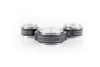 Vibrant 4 Inch O.D. Aluminum HD Clamp Assembly with Pinless Safety Lock - Black Anodized, Part Number 32518