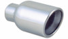 Vibrant 3-inch ID Dual 4-inch OD Round Stainless Steel Exhaust Tips (Double Wall, Angle Cut)