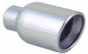 Vibrant 3-inch ID Dual 4-inch OD Round Stainless Steel Exhaust Tips (Double Wall, Angle Cut)