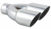 Vibrant Dual 3.5-inch Round Stainless Steel Exhaust Tip with Angle Cut - Part 1333