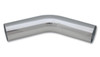 Vibrant 4-inch O.D. Universal Aluminum Tubing with 45-Degree Bend - Polished Finish