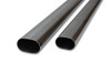 Vibrant 4-inch Oval T304 Stainless Steel Straight Tubing - 5 Foot Length