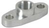 Vibrant Billet Aluminum Oil Drain Flange for GT32, GT37, GT40, GT42, GT45R, and GT55R Turbochargers - 1/2 Inch NPT Tapped