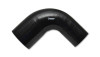 Vibrant 4 Ply Reinforced Silicone 90 Degree Transition Elbow - 3 in. I.D. to 4 in. I.D., Black