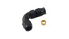 Vibrant 1/2 Inch Tube to -8AN Female 90 Degree Union Adapter Fitting with Olive Inserts